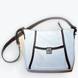 Stone Mountain White Leather Bag